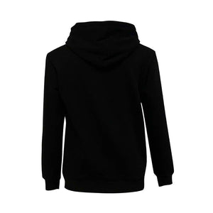 Slim Fit Black Hoodie Blur Front Logo Design Organic Heavy Cotton - PIERO Luxury Design